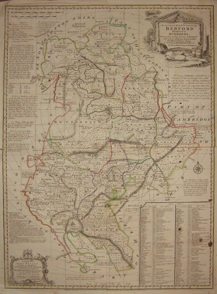 Map of Bedfordshire - Bowen